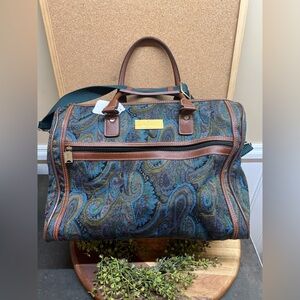 Vintage Atlantic Floral Tapestry Travel bag